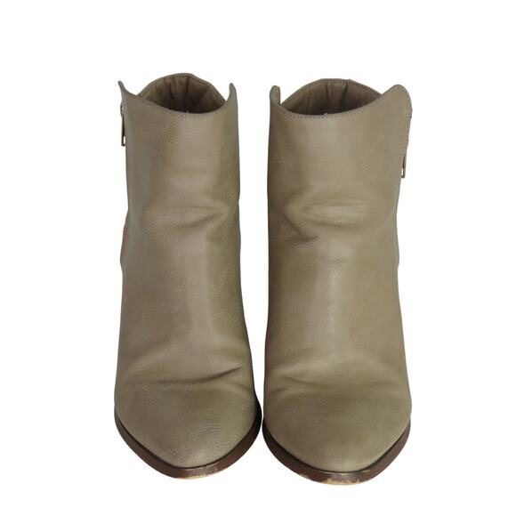 Shoe Dazzle Pattie Taupe Quilted Block Heel Booties Ankle Boots Size 7 - Picture 4 of 9